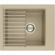 Мойка для кухни АКВАТОН Линеа 43 434х517 мм, серый шёлк