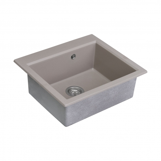 Мойка для кухни АКВАТОН Линеа 58 584х517 мм, серый шёлк