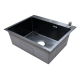 Мойка для кухни AZARIO Nicole AZB5050H 500х500x3 мм, нержавеющая сталь, чёрный ДЕКОР
