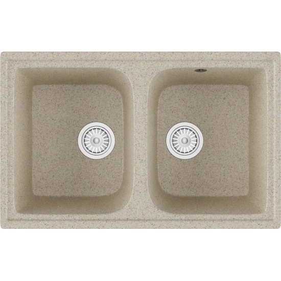 Мойка для кухни DOMACI Бьелла DMC-15 2 чаши 785х495 мм, песочный