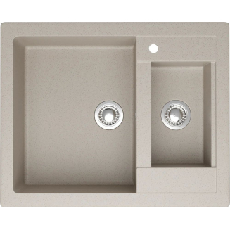 Мойка для кухни DOMACI Болонья М-19 1.5 чаши 605х490 мм, бежевый