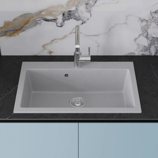 Мойка для кухни DOMACI Болонья М-39 755х505 мм, светло-серый