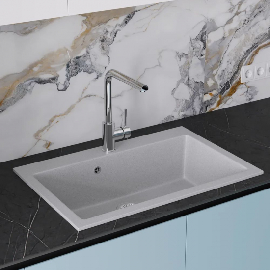 Мойка для кухни DOMACI Болонья М-39 755х505 мм, светло-серый