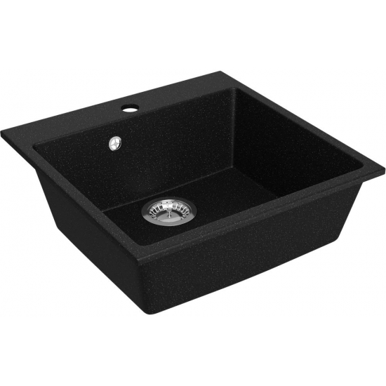 Мойка для кухни DOMACI Болонья М-42 500х500 мм, чёрный