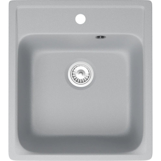 Мойка для кухни DOMACI Савона QB 430 430х480 мм кварцевая, платина