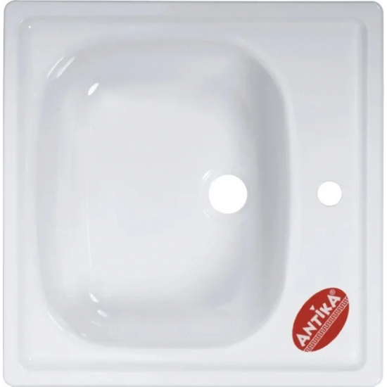 Мойка для кухни эмаль АНТИКА 50x50 с кронштейнами 17 см