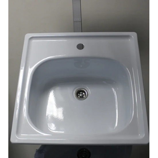 Мойка для кухни эмаль АНТИКА 50x50 с кронштейнами 17 см