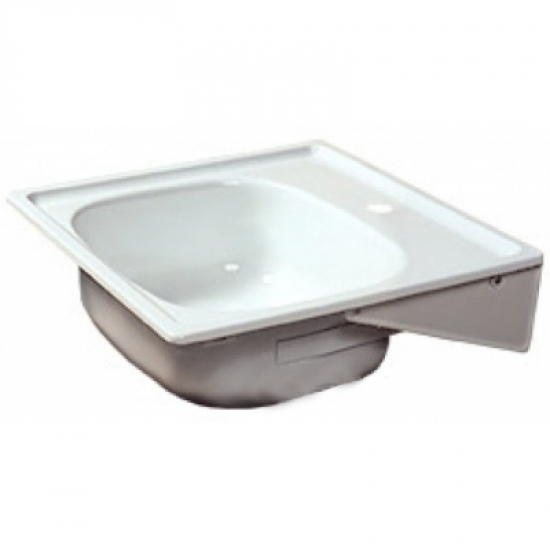 Мойка для кухни эмаль АНТИКА 50x50 с кронштейнами 17 см