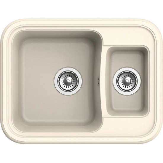 Мойка для кухни EWIGSTEIN Antik 60К 1,5 чаши 660х505 мм кварцевая, крем