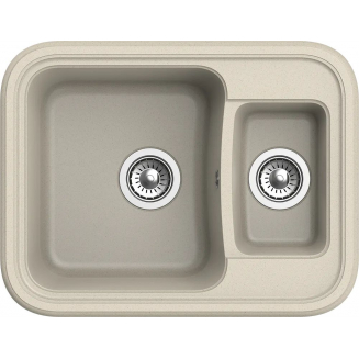 Мойка для кухни EWIGSTEIN Antik 60К 1,5 чаши 660х505 мм кварцевая, тёмно-бежевый