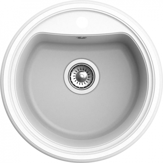 Мойка для кухни EWIGSTEIN Antik R50 1 чаша d=515 мм кварцевая, иней