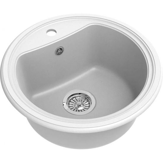 Мойка для кухни EWIGSTEIN Antik R50 1 чаша d=515 мм кварцевая, иней