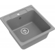 Мойка для кухни EWIGSTEIN Elegant 50 470х510 чаша кварцевая, серый металлик