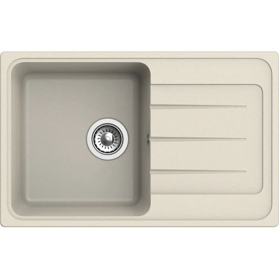 Мойка для кухни EWIGSTEIN Elegant 50F 755х475 чаша+крыло кварцевая, бежевый