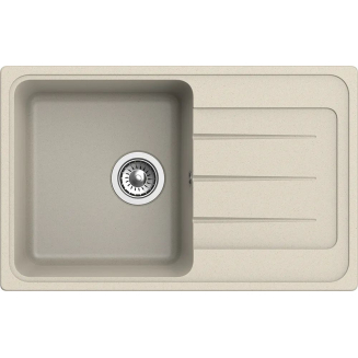 Мойка для кухни EWIGSTEIN Elegant 50F 755х475 чаша+крыло кварцевая, тёмно-бежевый