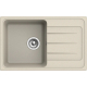 Мойка для кухни EWIGSTEIN Elegant 50F 755х475 чаша+крыло кварцевая, тёмно-бежевый