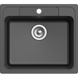 Мойка для кухни EWIGSTEIN Elegant 60 570х510 1 чаша кварцевая, антрацит