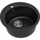 Мойка для кухни EWIGSTEIN Elegant R45 1 чаша D=480 кварцевая, чёрный