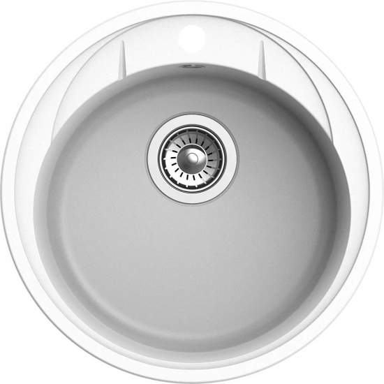 Мойка для кухни EWIGSTEIN Elegant R45 1 чаша D=480 кварцевая, иней
