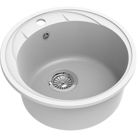 Мойка для кухни EWIGSTEIN Elegant R45 1 чаша D=480 кварцевая, иней