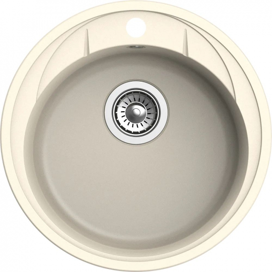 Мойка для кухни EWIGSTEIN Elegant R45 1 чаша D=480 кварцевая, крем