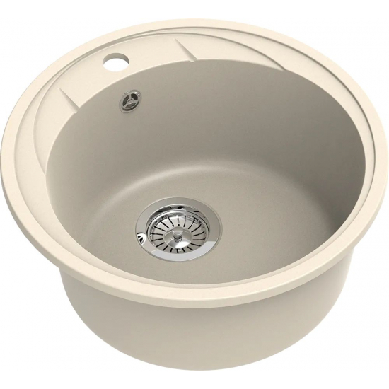Мойка для кухни EWIGSTEIN Elegant R45 1 чаша D=480 кварцевая, крем