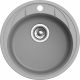 Мойка для кухни EWIGSTEIN Elegant R45 1 чаша D=480 кварцевая, серый металлик