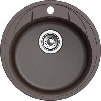 Мойка для кухни EWIGSTEIN Elegant R45 1 чаша D=480 кварцевая, шоколад