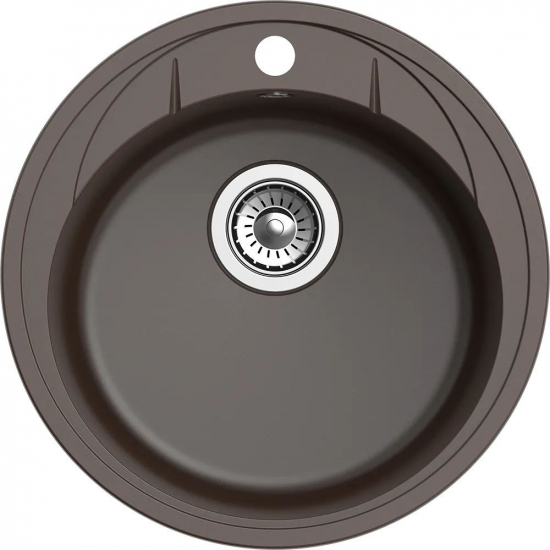 Мойка для кухни EWIGSTEIN Elegant R45 1 чаша D=480 кварцевая, шоколад