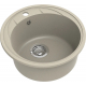 Мойка для кухни EWIGSTEIN Elegant R45 1 чаша D=480 кварцевая, тёмно-бежевый