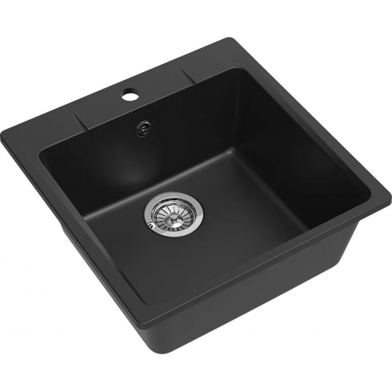 Мойка для кухни EWIGSTEIN Gerd 50 1 чаша 505х505мм кварцевая, антрацит