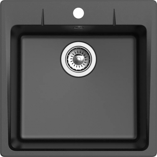 Мойка для кухни EWIGSTEIN Gerd 50 1 чаша 505х505мм кварцевая, чёрный