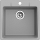 Мойка для кухни EWIGSTEIN Gerd 50 1 чаша 505х505мм кварцевая, серый металлик