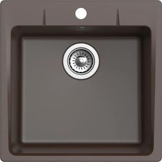Мойка для кухни EWIGSTEIN Gerd 50 1 чаша 505х505мм кварцевая, шоколад
