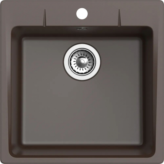 Мойка для кухни EWIGSTEIN Gerd 50 1 чаша 505х505мм кварцевая, шоколад