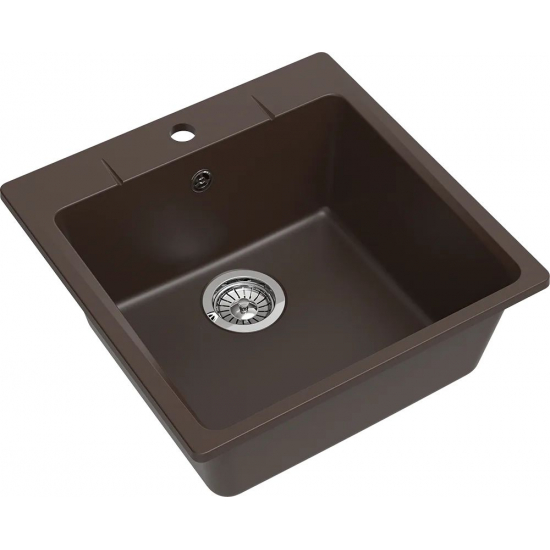Мойка для кухни EWIGSTEIN Gerd 50 1 чаша 505х505мм кварцевая, шоколад