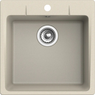 Мойка для кухни EWIGSTEIN Gerd 50 1 чаша 505х505мм кварцевая, тёмно-бежевый