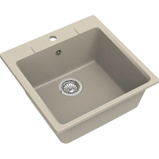 Мойка для кухни EWIGSTEIN Gerd 50 1 чаша 505х505мм кварцевая, тёмно-бежевый