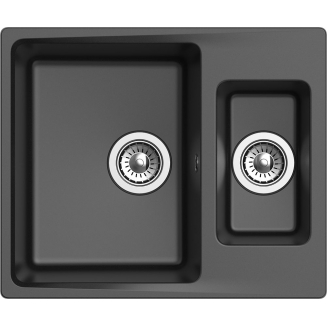 Мойка для кухни EWIGSTEIN Gerd 60K 1,5 чаши 593х490 мм кварцевая, антрацит
