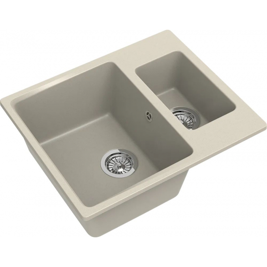 Мойка для кухни EWIGSTEIN Gerd 60K 1,5 чаши 593х490 мм кварцевая, бежевый
