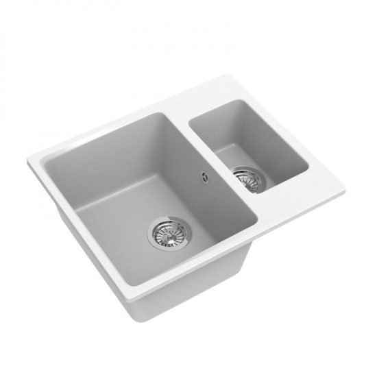 Мойка для кухни EWIGSTEIN Gerd 60K 1,5 чаши 593х490 мм кварцевая, иней
