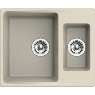 Мойка для кухни EWIGSTEIN Gerd 60K 1,5 чаши 593х490 мм кварцевая, тёмно-бежевый