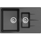 Мойка для кухни EWIGSTEIN Gerd 60KF 1,5 чаши+крыло 777х495мм кварцевая, антрацит