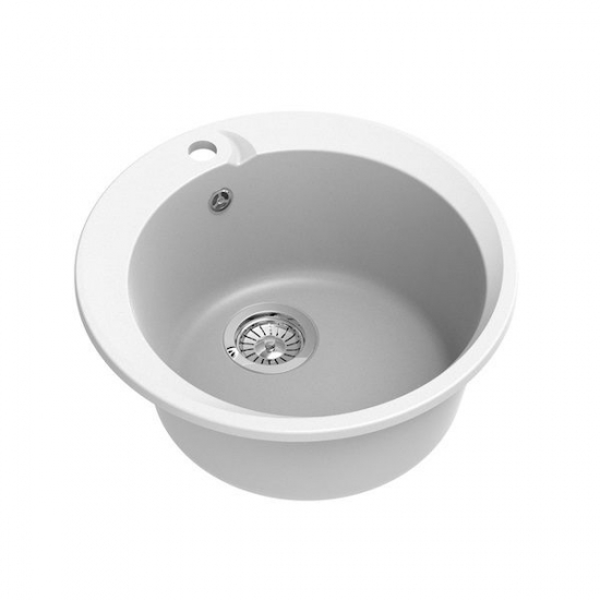 Мойка для кухни EWIGSTEIN Rund 45 1 чаша D-490мм кварцевая, иней