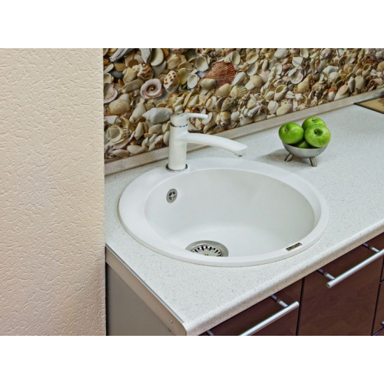 Мойка для кухни EWIGSTEIN Rund 45 1 чаша D-490мм кварцевая, иней