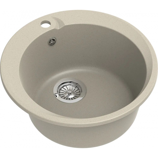 Мойка для кухни EWIGSTEIN Rund 45 1 чаша D-490мм кварцевая, тёмно-бежевый