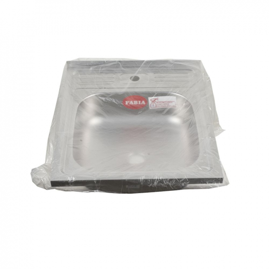 Мойка для кухни FABIA м00003 500х600x0,4 мм нержавеющая сталь, накладная