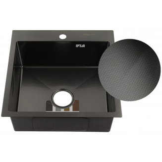 Мойка для кухни FABIA Profi 50503DG 500х500x3 мм с корзиной, графит ДЕКОР