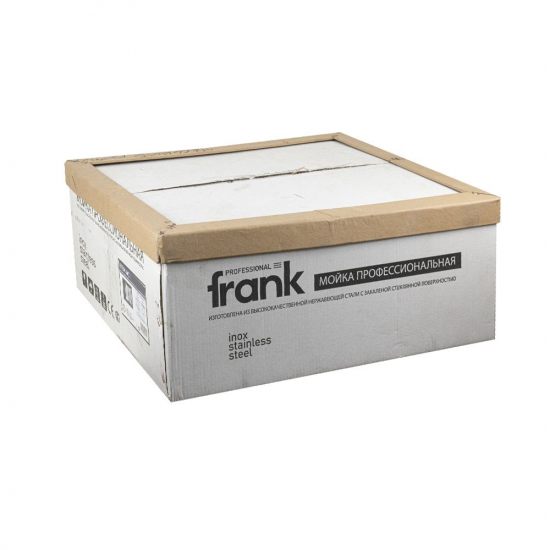 Мойка для кухни FRANK Profi 9501 500х500x1 мм, чёрное стекло, с коландером и клапан-автоматом