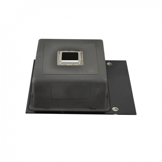 Мойка для кухни FRANK Profi 9502 600х500x1 мм, чёрное стекло, с коландером и клапан-автоматом